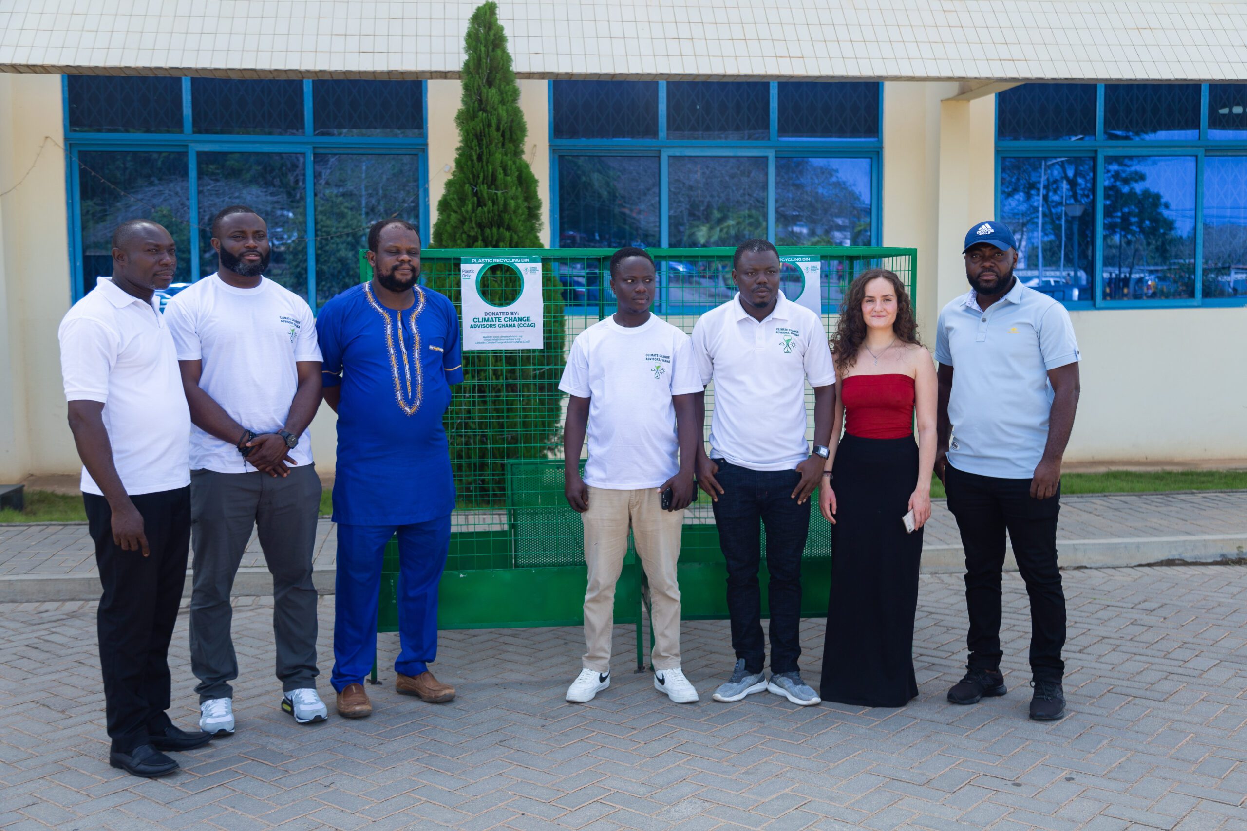 Climate Change Advisors Ghana donates plastic bins to UCC